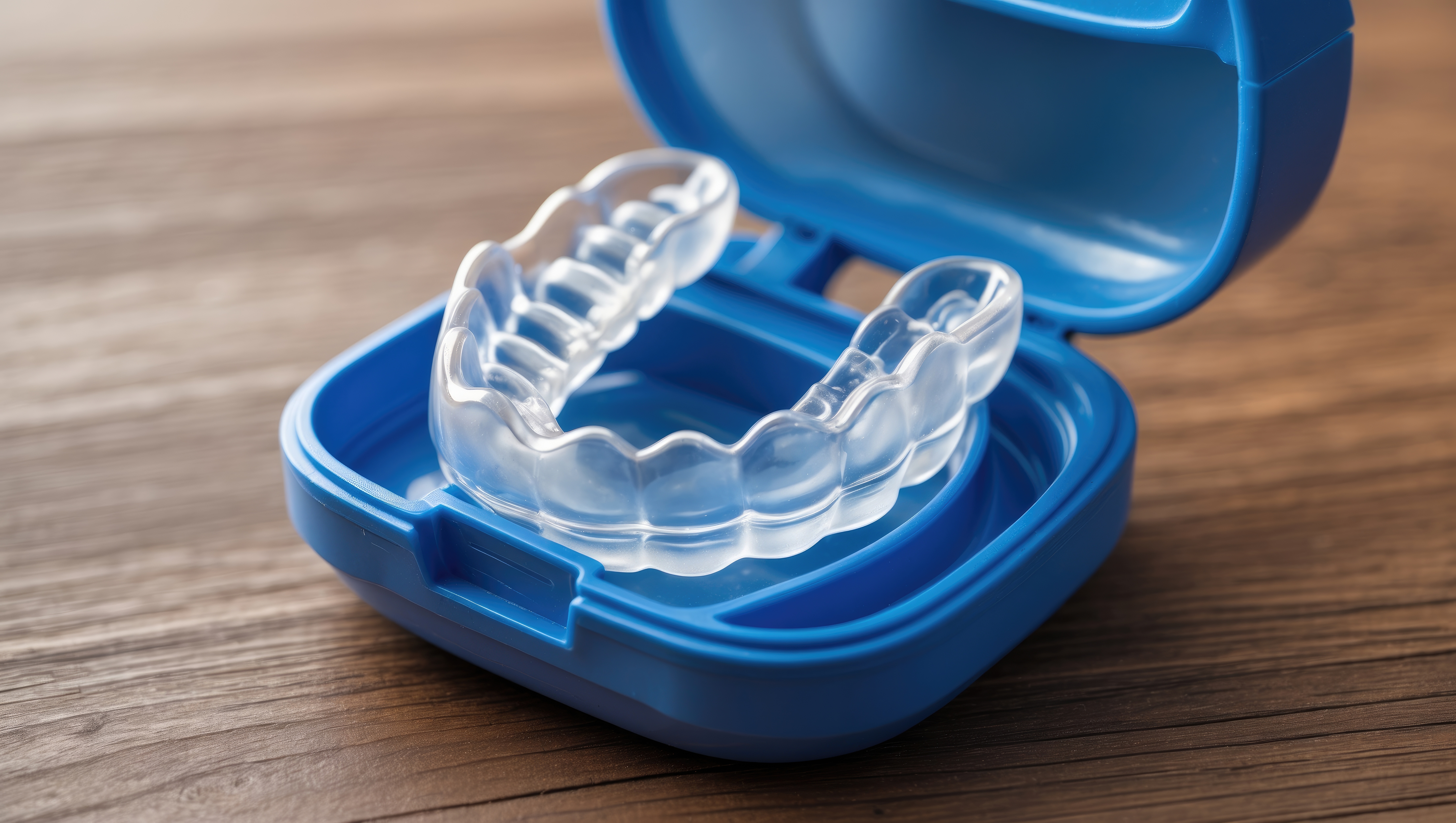 Dental splint mouth guard. Treatment for TMJ splint disorder. Occlusal splint. Prevent bruxism. Mouth guard in case. Protection for teeth. Jaw pain. Teeth grinding. ct scan