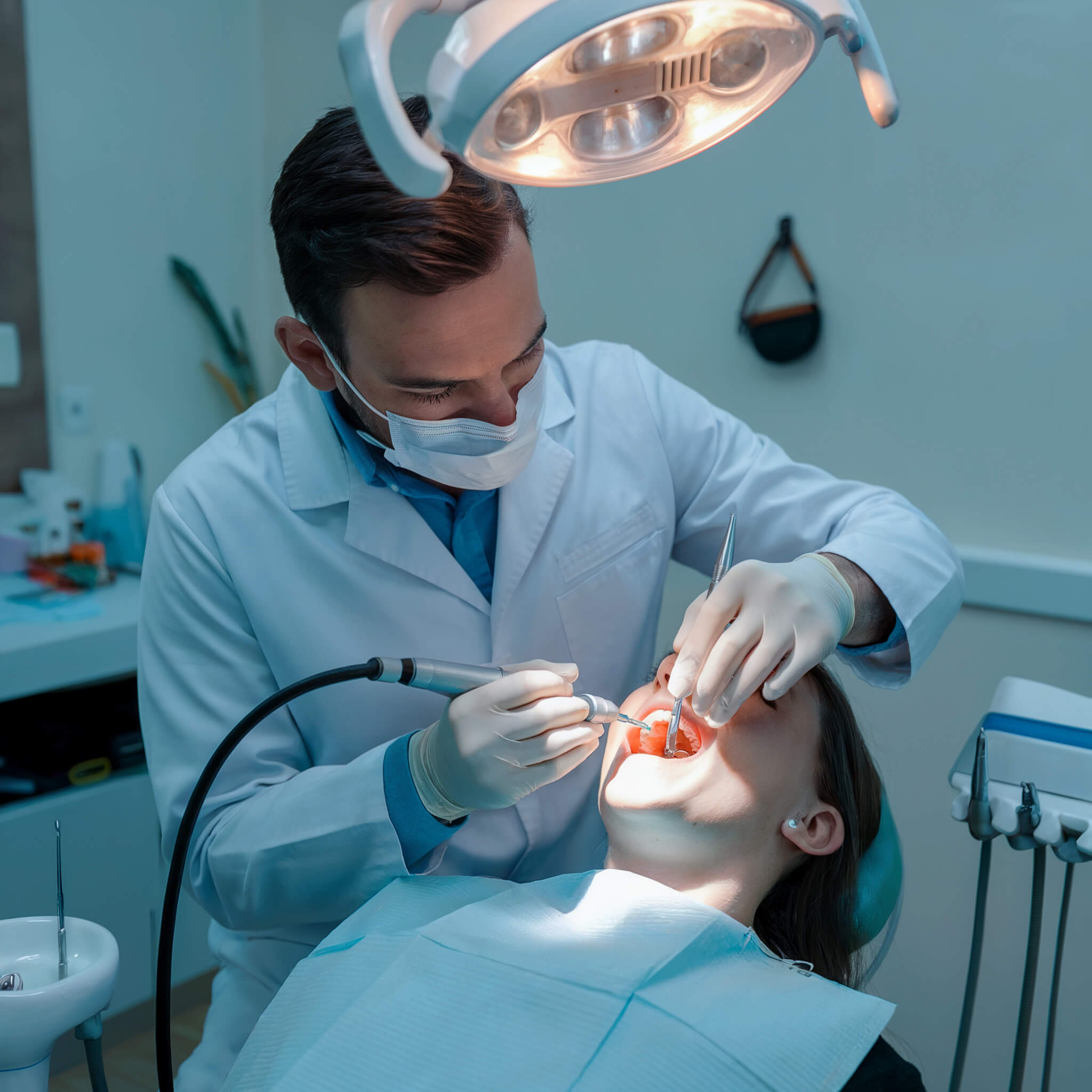 Young miserable woman experiencing severe toothache, pressing palm to cheek, closing eyes because of strong pain, isolated on gray background